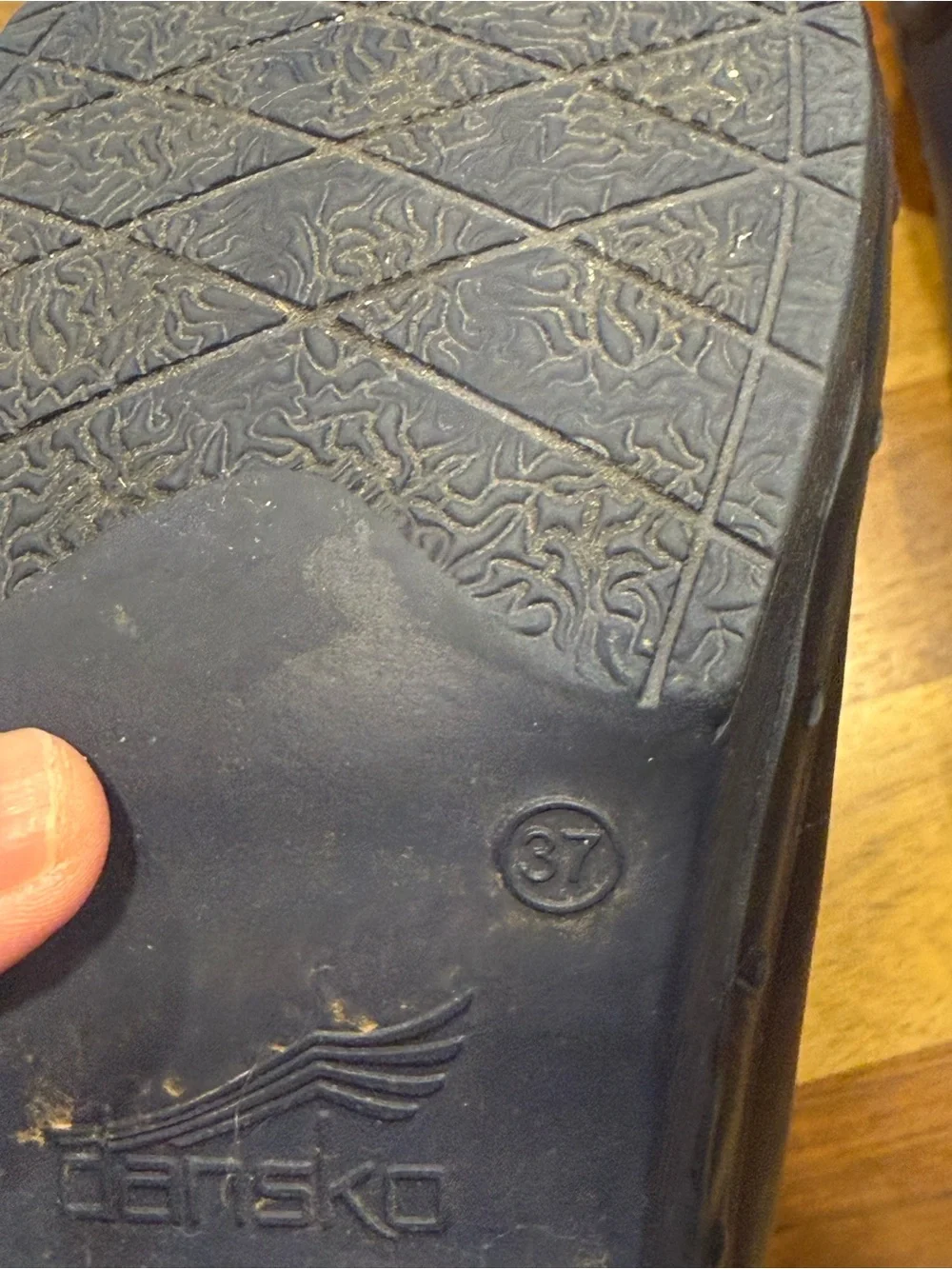 Dansko Navy Short Rain Clogs Boots size 37
